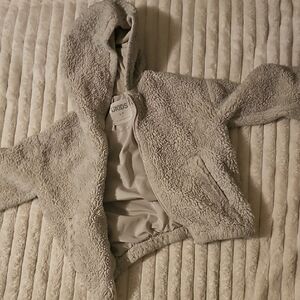 Cozy Gray Sherpa Hoodie